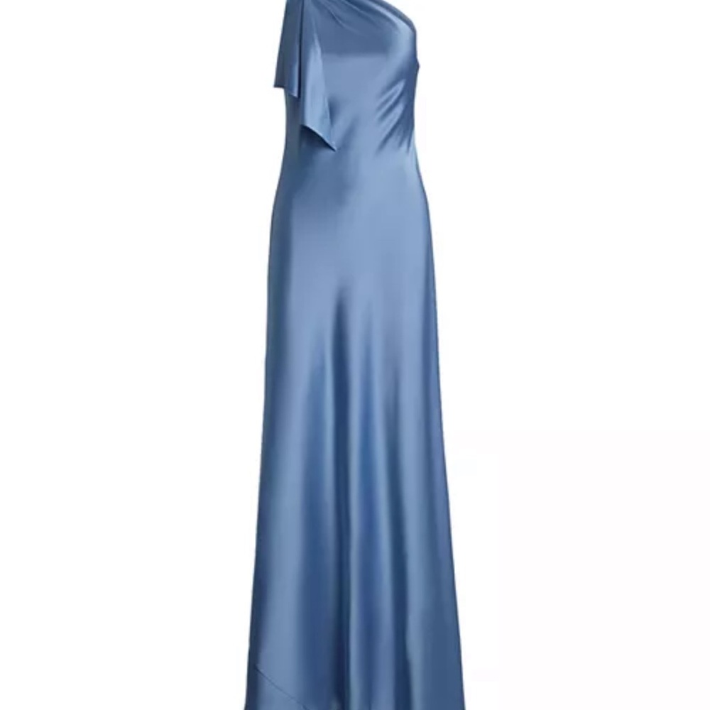 Polo Ralph Lauren One-Shoulder Blue Dress